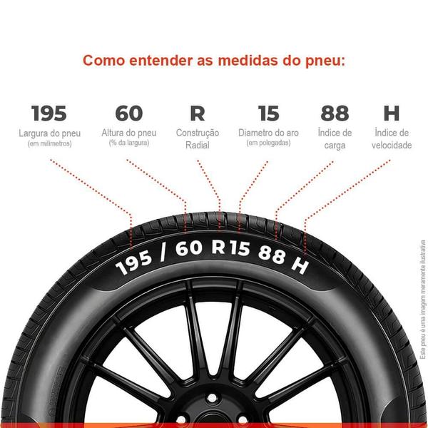 Imagem de Pneu Continental Aro 15 195/60r15 88H Powercontact2