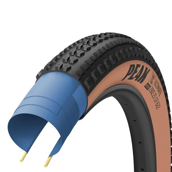 Imagem de Pneu de Bicicleta Goodyear Peak Ultimate Tubeless Faixa Marrom 29 x 2.25 Mtb Kevlar