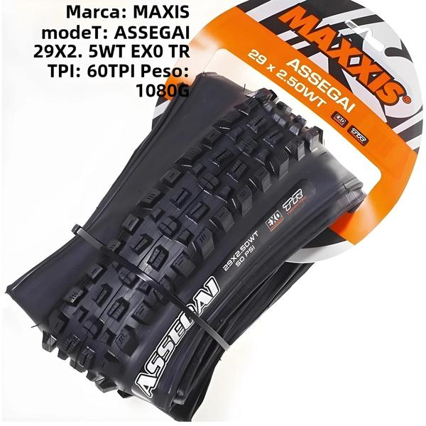 Imagem de Pneu de Bicicleta Maxxis Assegai 27.5/29x2.5" - Downhill, Anti-Furo e Desmontável Rápido