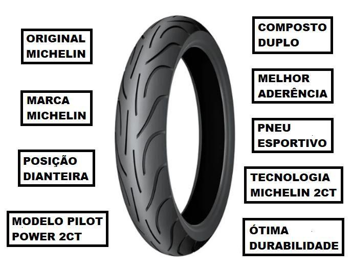 Imagem de Pneu De Moto Michelin Dianteiro 120/70-17 Pilot Power 2CT YZF R6