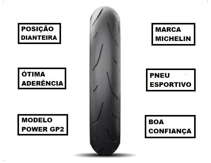 Imagem de Pneu De Moto Michelin Dianteiro 916 120/70-17 Power GP 2 ER 6N