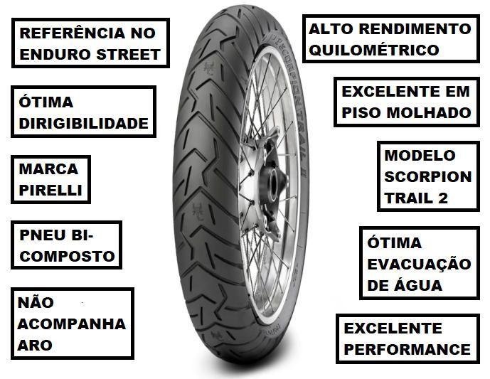 Imagem de Pneu De Moto Pirelli Dianteiro 110/80-19 Scorpion Trail 2 BMW G 310 GS