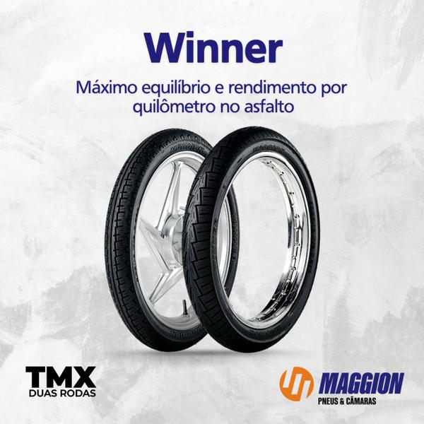 Imagem de Pneu Dianteiro Honda Titan fan Cargo YBR Factor Maggion 275-18 Street Winner Uso Sem Câmara