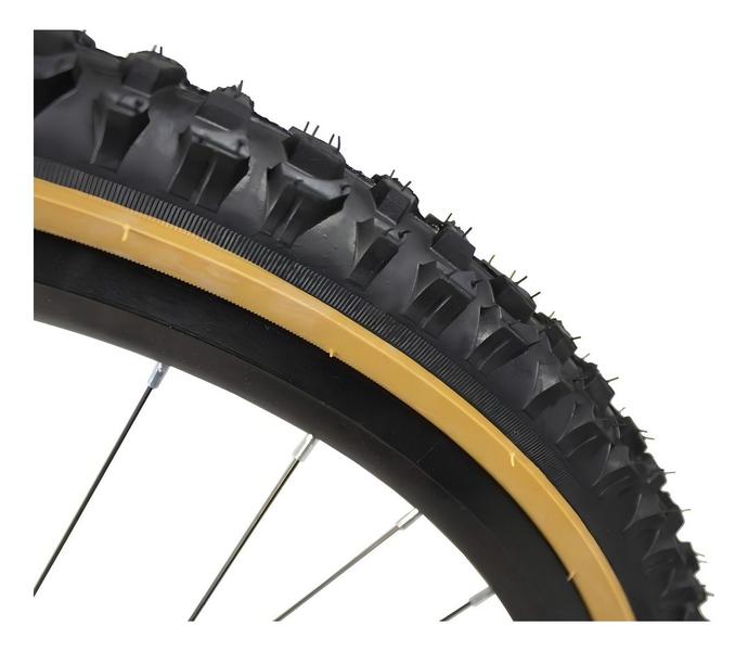 Imagem de Pneu Kenda K816 Aro 26x1.95 Com Faixa Amarela Com Arame Bike Cor Preto