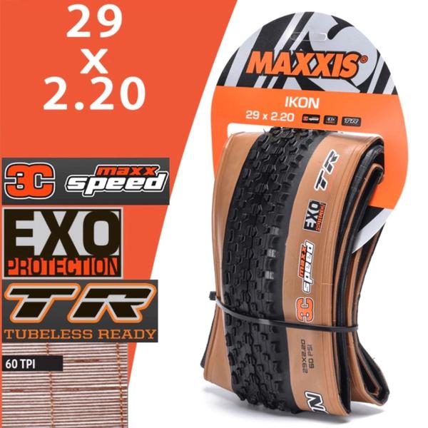 Imagem de Pneu Maxxis Mtb Dobrável Ikon29x2.2 3c exo/tr Marrom Tubeless