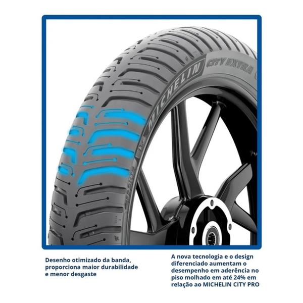 Imagem de Pneu Michelin 100/90-18 City Extra (sem Câmara)