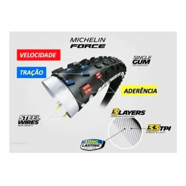 Imagem de Pneu Michelin Force Access Line Mtb 29x2.35 Talão Rígido