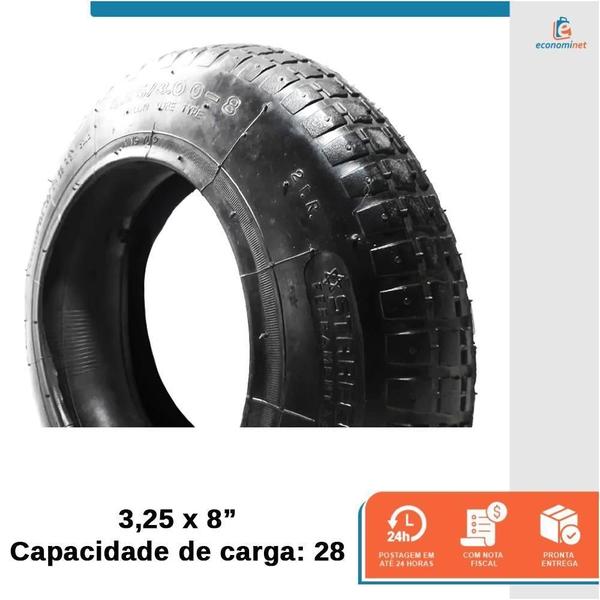 Imagem de Pneu Para Carrinho Starfer 3,25 X 8 4