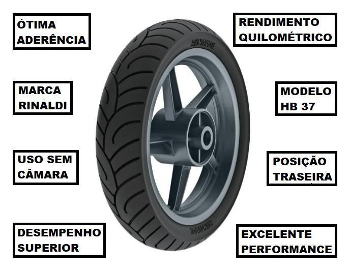 Imagem de Pneu Rinaldi Traseiro 100/90-10 HB37 SUZUKI