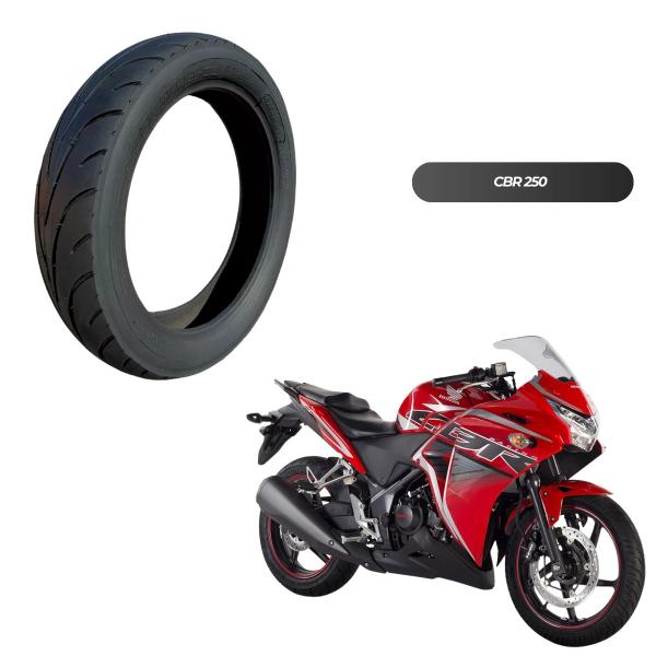 Imagem de Pneu Traseiro 140/70-17 CB 500 Fazer 250 Ninja 250 CBR 250 CB 300 Twister + BRlNDE (REDINHA)