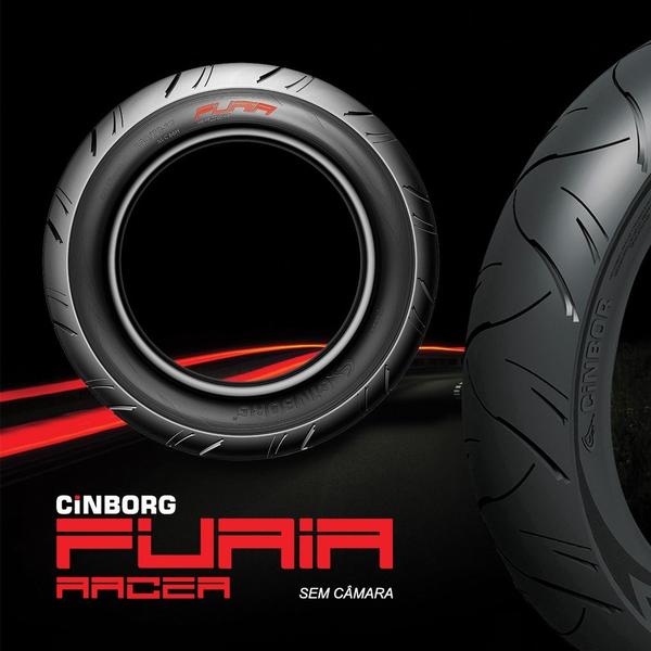 Imagem de Pneu Traseiro Hornet Cbr 180/55-17 Furia Cinborg Sem Câmara