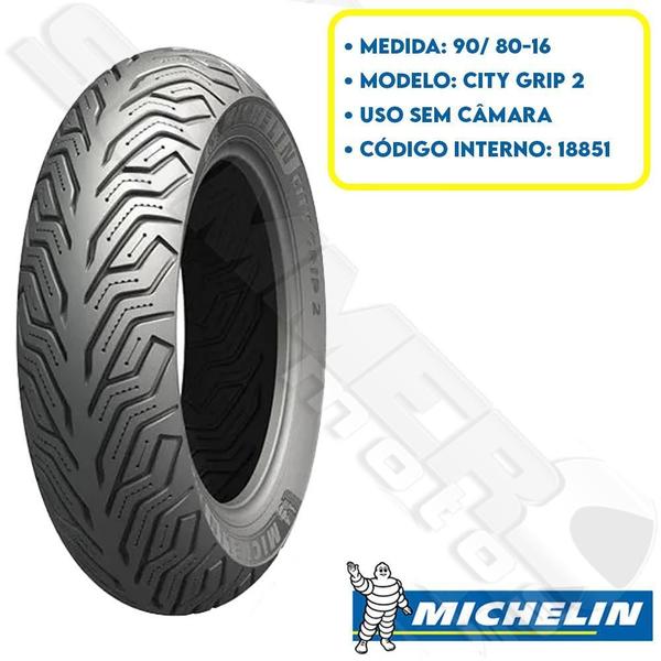 Imagem de Pneu Traseiro Neo 115 90-80-16 City Grip 2 Michelin