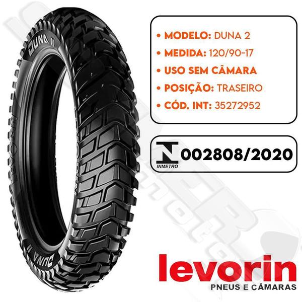 Imagem de Pneu Traseiro Xl 250/ Xl 350 120-90-17 Duna Ii Levorin