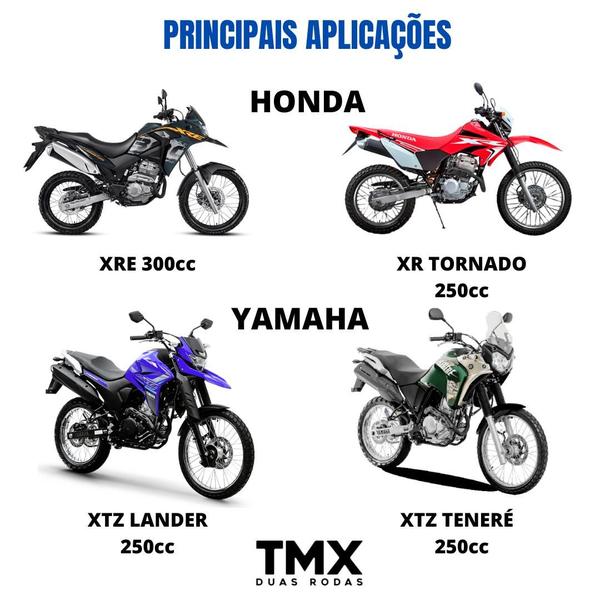 Imagem de Pneu Traseiro XT 250 Lander Tenere XRE 300 XR 250 Tornado Vipal 120/80-18 TR400 Uso Com Câmara