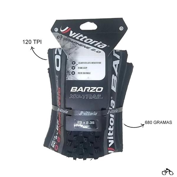 Imagem de Pneus de Bicicleta Vittoria Barzo Xc-Trail 29 x 2.25 Mtb Kevlar Par