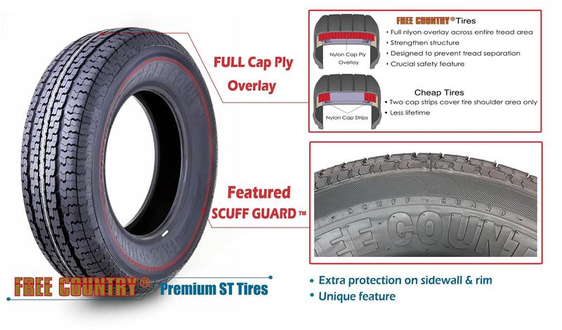 Imagem de Pneus de reboque Grand Ride ST175/80R13 8PR Faixa de carga D (x2)