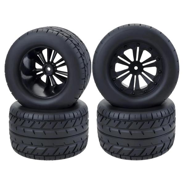 Imagem de Pneus e Rodas RC 12mm para Monster Truck - 120mm, 125mm e 130mm (4 peças)