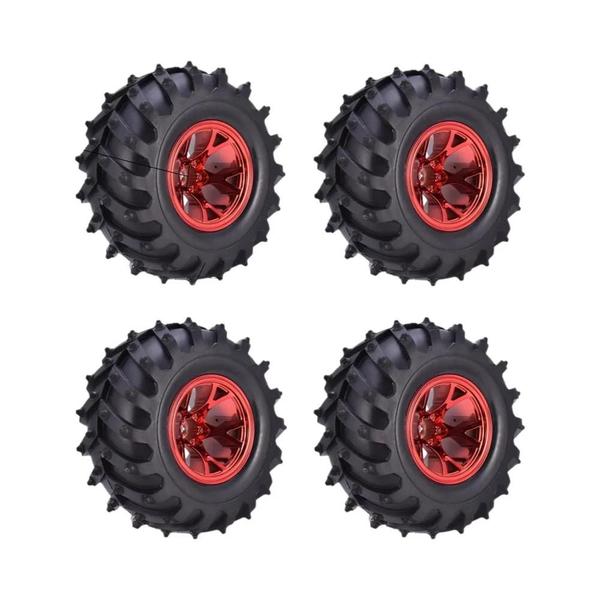 Imagem de Pneus e Rodas RC 12mm para Monster Truck - 120mm, 125mm e 130mm (4 peças)