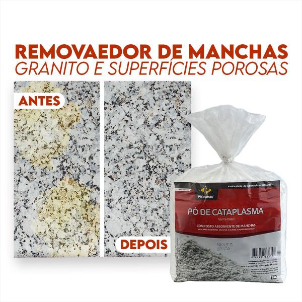 Imagem de Pó De Cataplasma tira Manchas PisoClean - granito, marmore, ferrugem, vinho