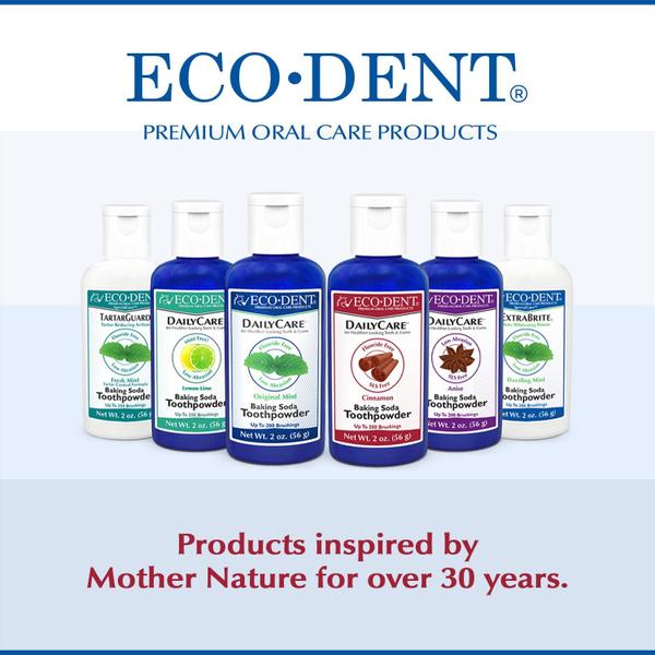 Imagem de Pó de dente ECO-DENT DailyCare Bicarbonato de sódio e canela 60 mL