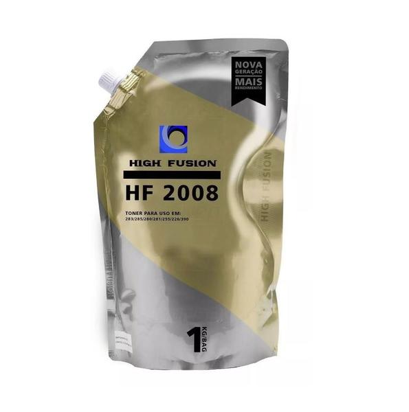 Imagem de Pó De Toner High Fusion Hf2008 Para Uso Em Toner Hp Bag 1kg