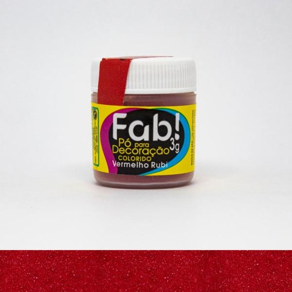 Imagem de Po Decoracao Fab 3g Vermelho Rubi