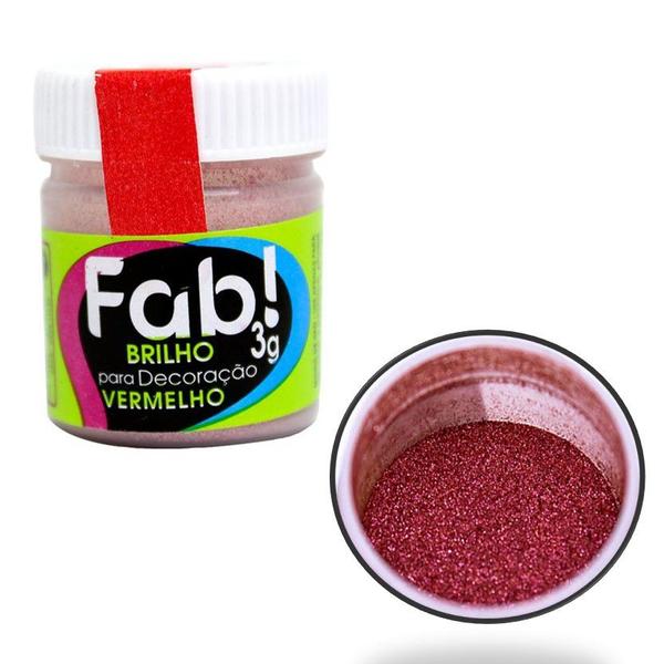 Po Decoracao Fab Glitter 5g Vermelho Imagem de Po Decoracao Fab Glitter 5g Vermelho