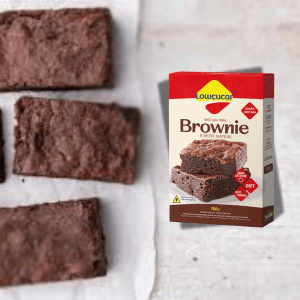 Pó p/ Preparo Brownie Zero Açúcar 150G - Lowçucar Imagem de Pó p/ Preparo Brownie Zero Açúcar 150G