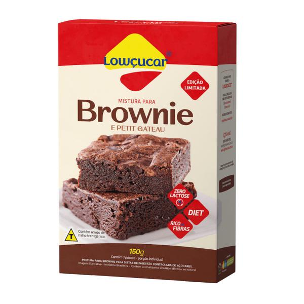Pó p/ Preparo Brownie Zero Açúcar 150G - Lowçucar Imagem de Pó p/ Preparo Brownie Zero Açúcar 150G