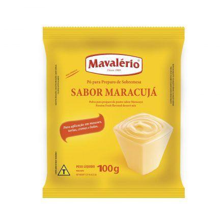 Po P/ Sobremesa Maracuja 100g Mavalerio - Mavalério Imagem de Po P/ Sobremesa Maracuja 100g Mavalerio