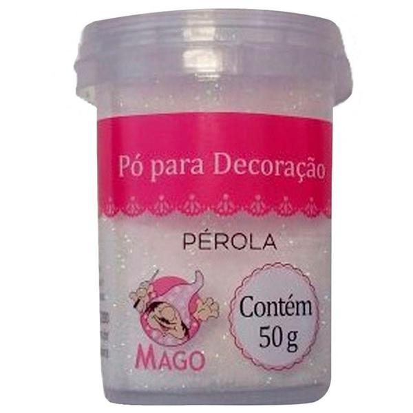 Pó para decoração Pérola 50g - Mago Imagem de Pó para decoração Pérola 50g - Mago