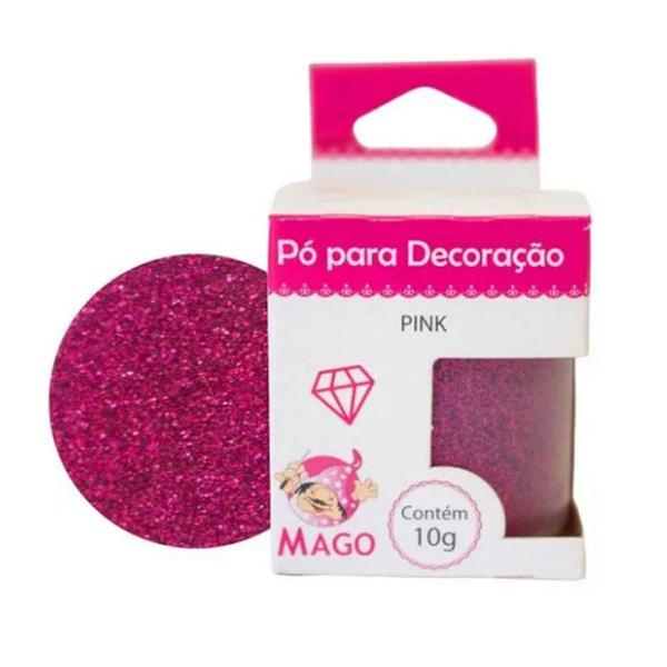 Imagem de Pó para decoração - Pink - 10g - Mago