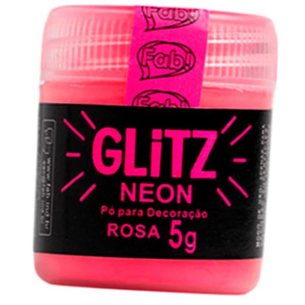 Imagem de Pó para Decoração Rosa Neon Glitz 5g - Fab