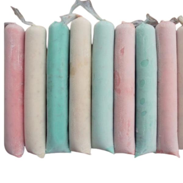 Pó para geladinho cremoso fliper 03 cartelas com 10 sabores Imagem de Pó para geladinho cremoso fliper 03 cartelas com 10 sabores