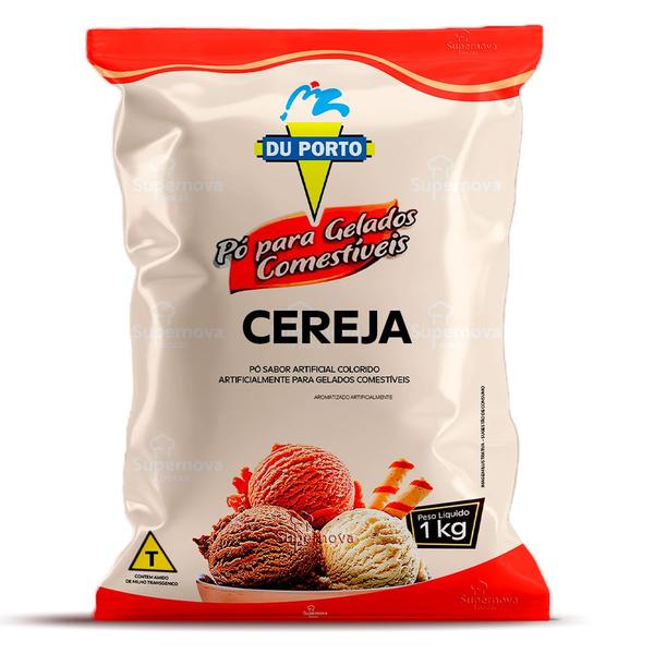 Imagem de Pó para Gelados Comestíveis Sabor Cereja 1Kg - Du Porto