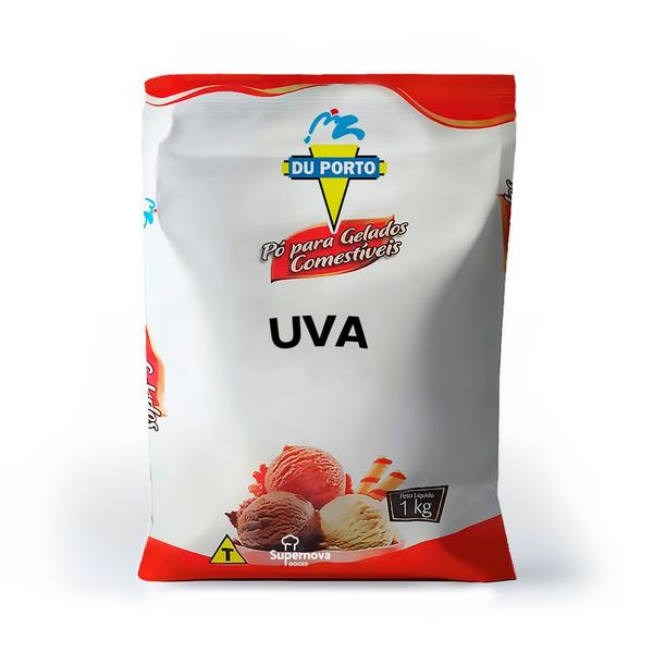 Imagem de Pó para Gelados Comestíveis Sabor Uva 1Kg - Du Porto