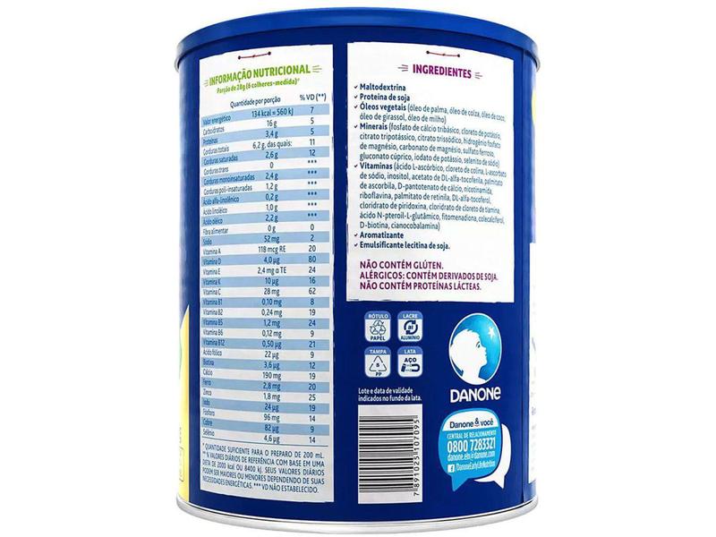 Imagem de Pó para Preparo de Bebida de Soja Infantil - Milnutri Original Premium+ Soja sem Lactose 800g