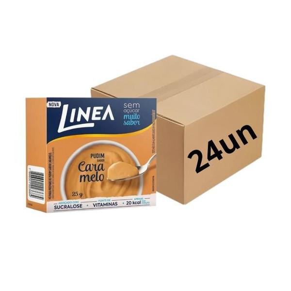 Imagem de Pó para Pudim De Caramelo Linea 25g Caixa Com 24 Un