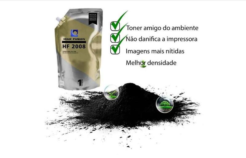 Imagem de Pó Toner High Fusion Hf2008 Universal 1 Kg