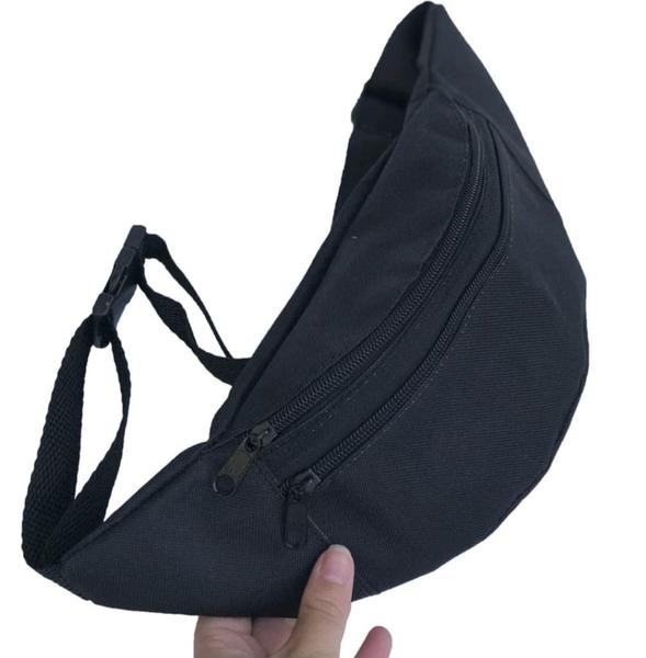 Pochete básica preto Feminina Masculina Unissex - Carvalho Bolsas Pochete básica preto Feminina Masculina Unissex - Carvalho Bolsas