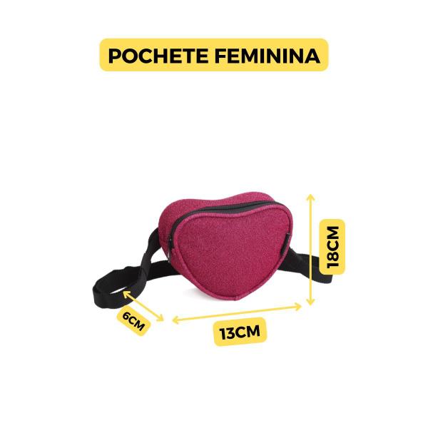 Imagem de Pochete De Cintura Feminina Bolsa Transversal Brilhosa