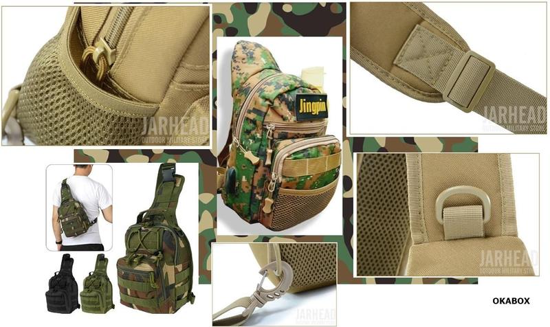 Imagem de Pochete Tactical Military selva camuflada transversal pÀgua