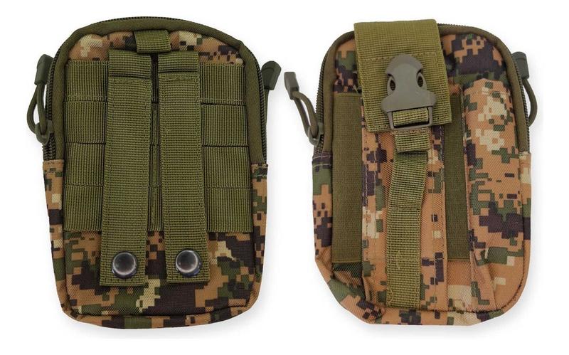 Imagem de Pochete tatica camufladas porta objetos verde