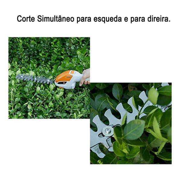 Podador Aparador Cerca Viva Grama Arbusto 2 Laminas Sem Fio - Tatudeboa Imagem de Podador Aparador Cerca Viva Grama Arbusto 2 Laminas Sem Fio