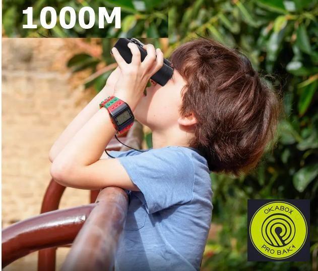 Imagem de Poderoso Mini Binoculo Okabox Lente Bak4 Alcance 1000M