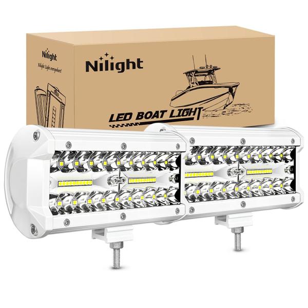 Imagem de Pods de luz LED Nilight Marine Navigation, 6,5 polegadas, 2 unidades