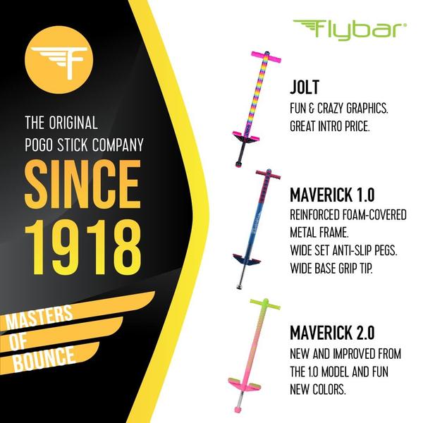 Imagem de Pogo Stick Flybar Maverick para Crianças (5+ Anos, 18-36kg)