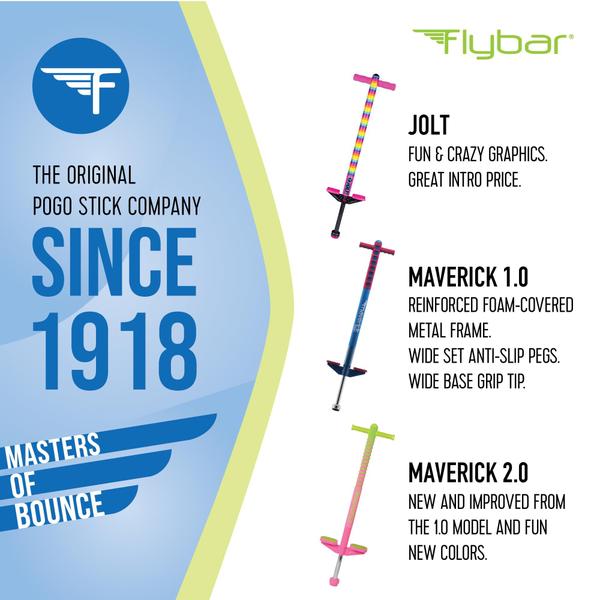 Imagem de Pogo Stick Flybar Maverick para crianças de 5 anos ou mais até 36 kg