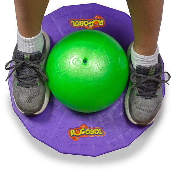 Pogobol roxo e verde estrela Imagem de Pogobol roxo e verde estrela