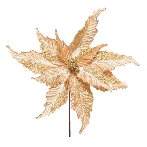 Imagem de Poinsetia Decorativa Flor Artificial 35x44x44cm C/1 Unidade